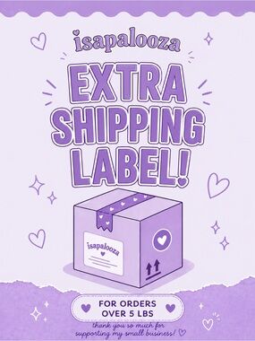 Extra Shipping Label for Orders Over 5 lbs.